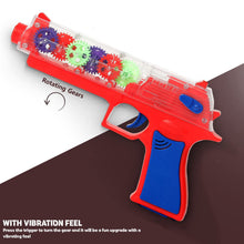 Plastic Gear Simulation Laser Toy Gun – 3D Lights, Music & Rotating Gear (1 Pc, 3+ Years)