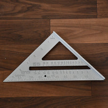 Double-Sided 45° Triangle Ruler – 7-Inch Aluminum Alloy Rafter Square for Home & Industrial Use