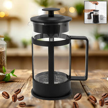 Coffee and Tea maker, Coffee Maker Glass Stainless Steel Coffee Press Glass Teapot for Camping Travel Gifts kitchen tools (Approx 350ml)