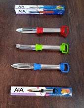 Stainless Steel 2-in-1 Vegetable Peeler - Multifunctional Grater with Hanging Ring (1 pc)