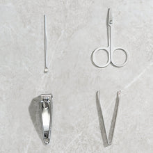 Mini Nail Clipper Set Beauty Nail Tool Set Multifunctional Beauty Set With Plastic Storage Case,  (4 Pc Set)